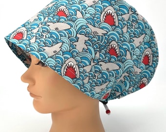 Shark, Women's Scrub Cap, Surgical Hat