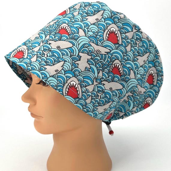 Shark, Women's Scrub Cap, Surgical Hat