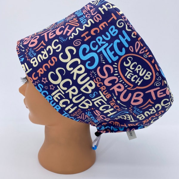 Scrub Tech, Women's Euro Scrub Cap, Surgical Hat