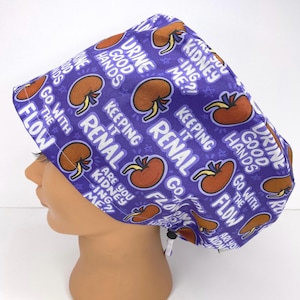 Funny Kidney Scrub Cap | Renal Humor Nurse Hat | Urology Surgical Cap | “Urine Good Hands” | Doctor Tech Nurse Gift | Go With The Flow2
