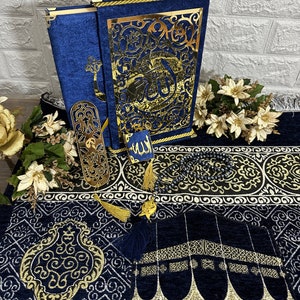 Quran gift set,ramadan gift ,Islamic Gift Set, Prayer Mat, Quran Favors, Prayer Gift Set,Islamic Gifts, Muslim Fathers Day Gift