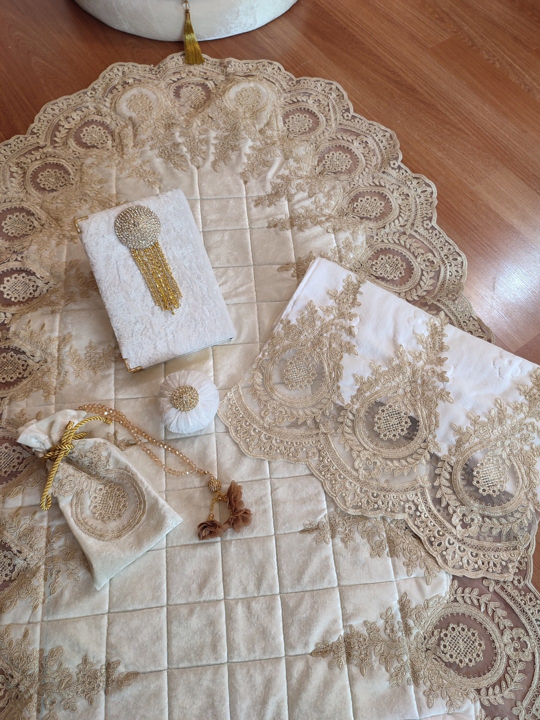 Islamic Prayer Set islamic Gift Set Prayer Mat Quran Etsy