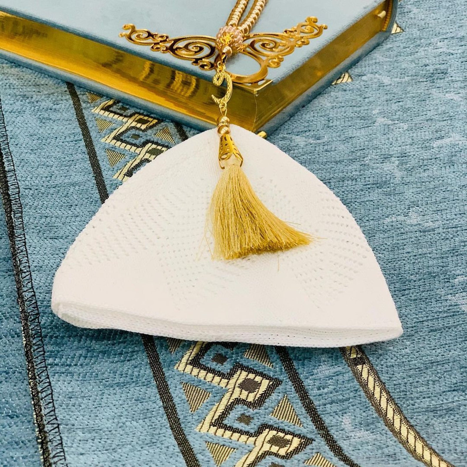 Islamic Prayer Set islamic Gift Set Prayer Mat Quran Etsy