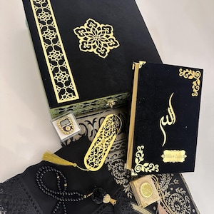 Quran gift set,islamic prayer set ,Islamic Gift Set, Prayer Mat, Quran Favors, Prayer Gift Set,Islamic Gifts, Muslim Fathers Day Gift ,