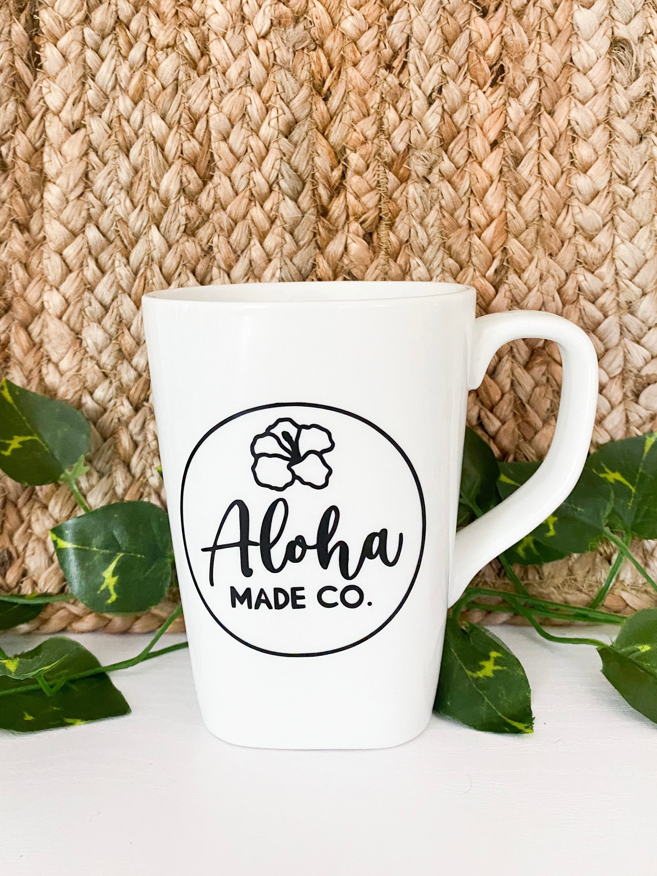 Brand Name Coffee Mug Alohamadeco Logo Coffee Mug Hawaii Etsy Brand Name Coffee Mug Alohamadeco Logo Coffee Mug Hawaii Etsy