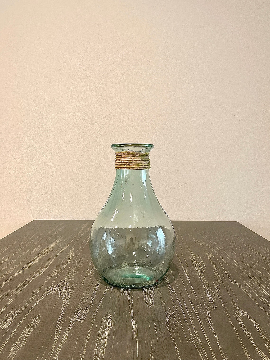 Glass Vase Farm House Home Decor Vase Vintage Rustic style Etsy