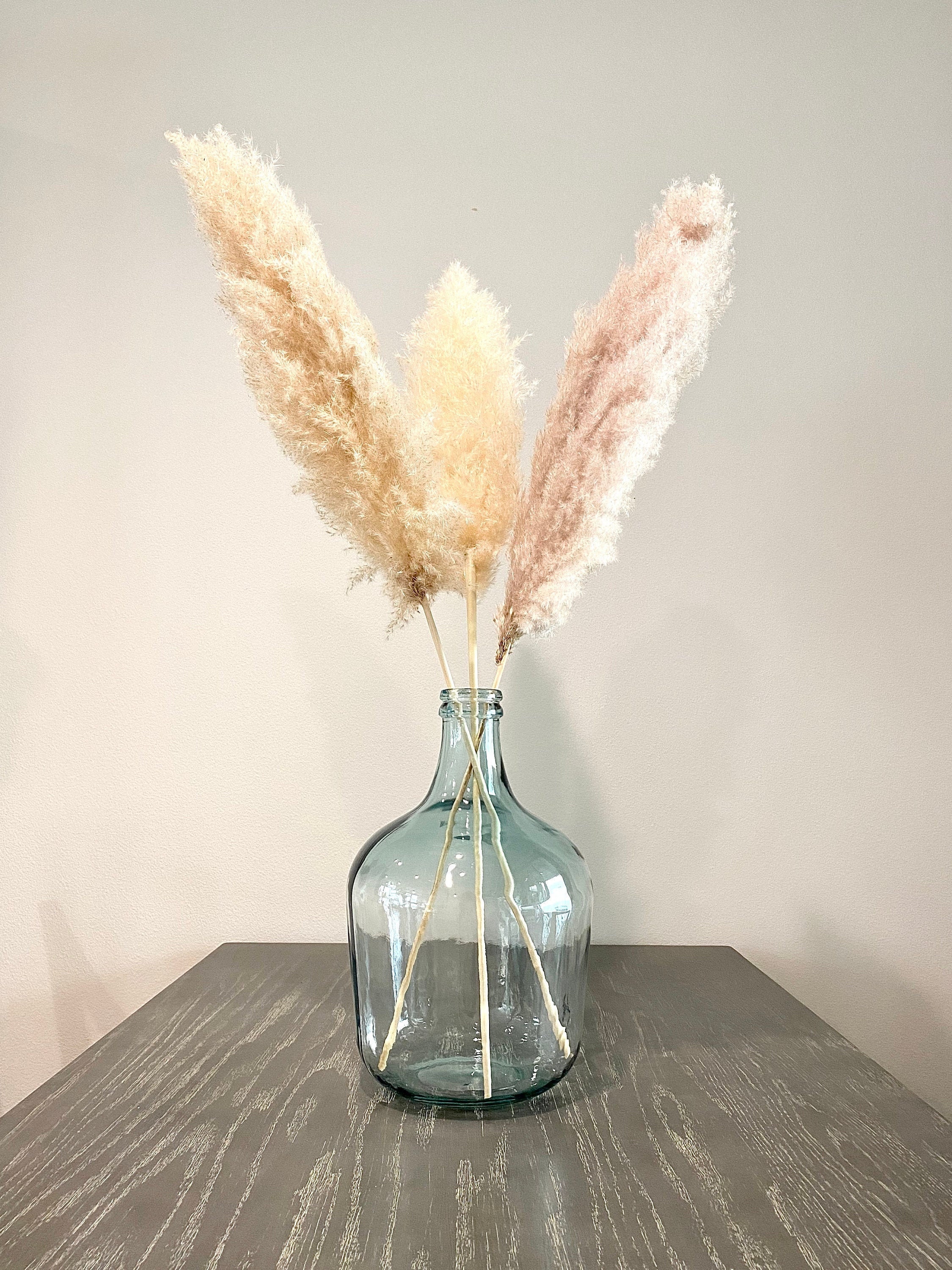 Farm House Glass Jug Glass Vase Blue Tint Home Decor Etsy Canada