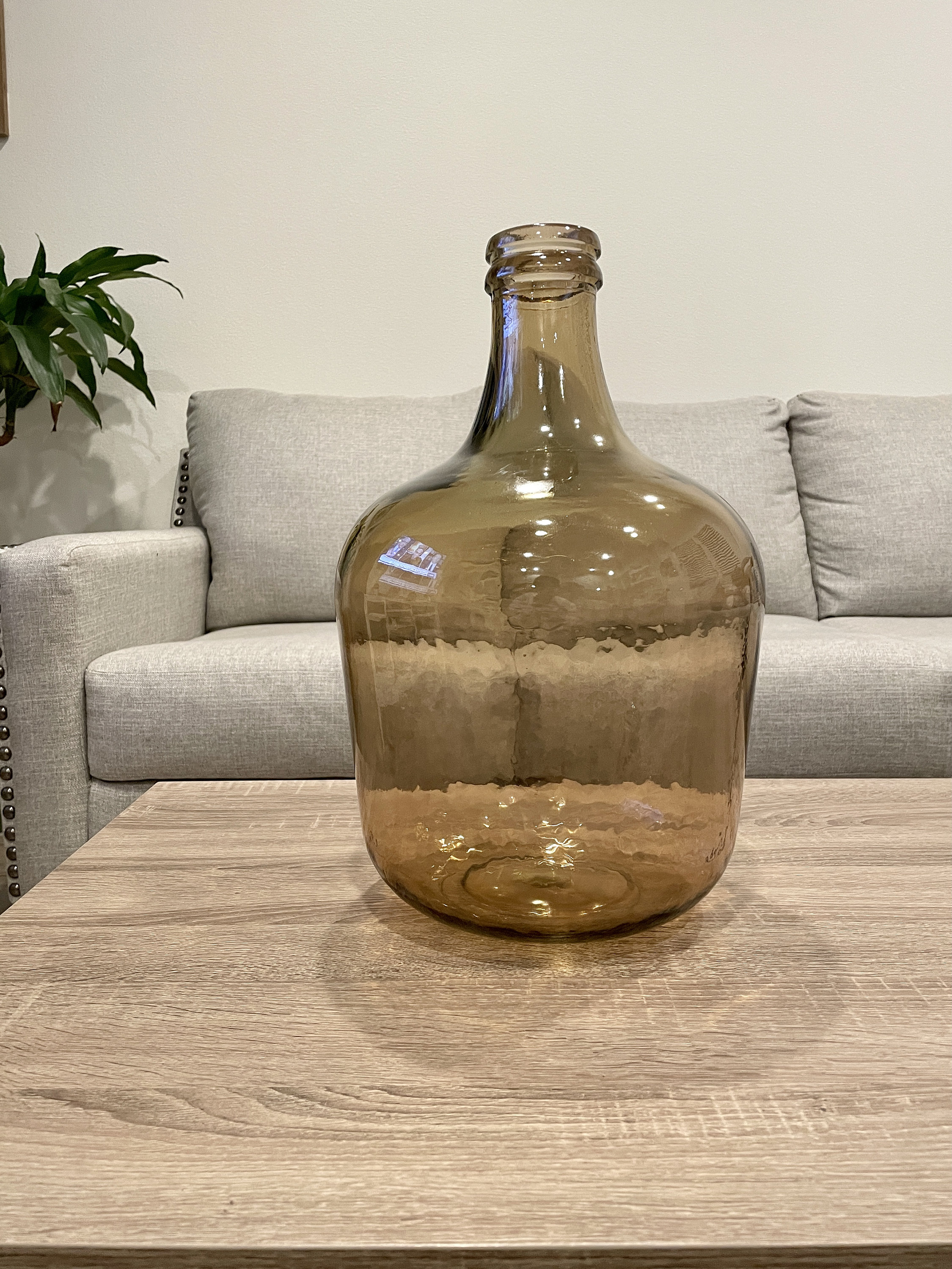 Farm House Glass Jug Glass Vase Blue Tint Home Decor Etsy Canada