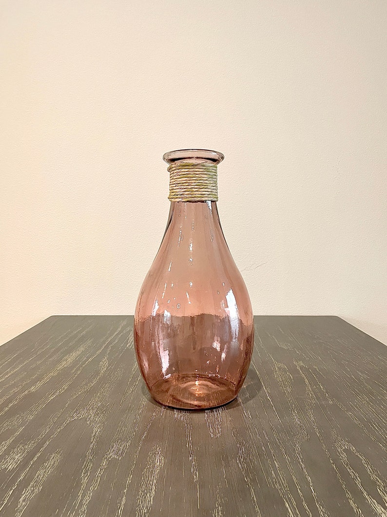 Glass Vase Farm House Home Decor Vase Vintage Rustic style Etsy