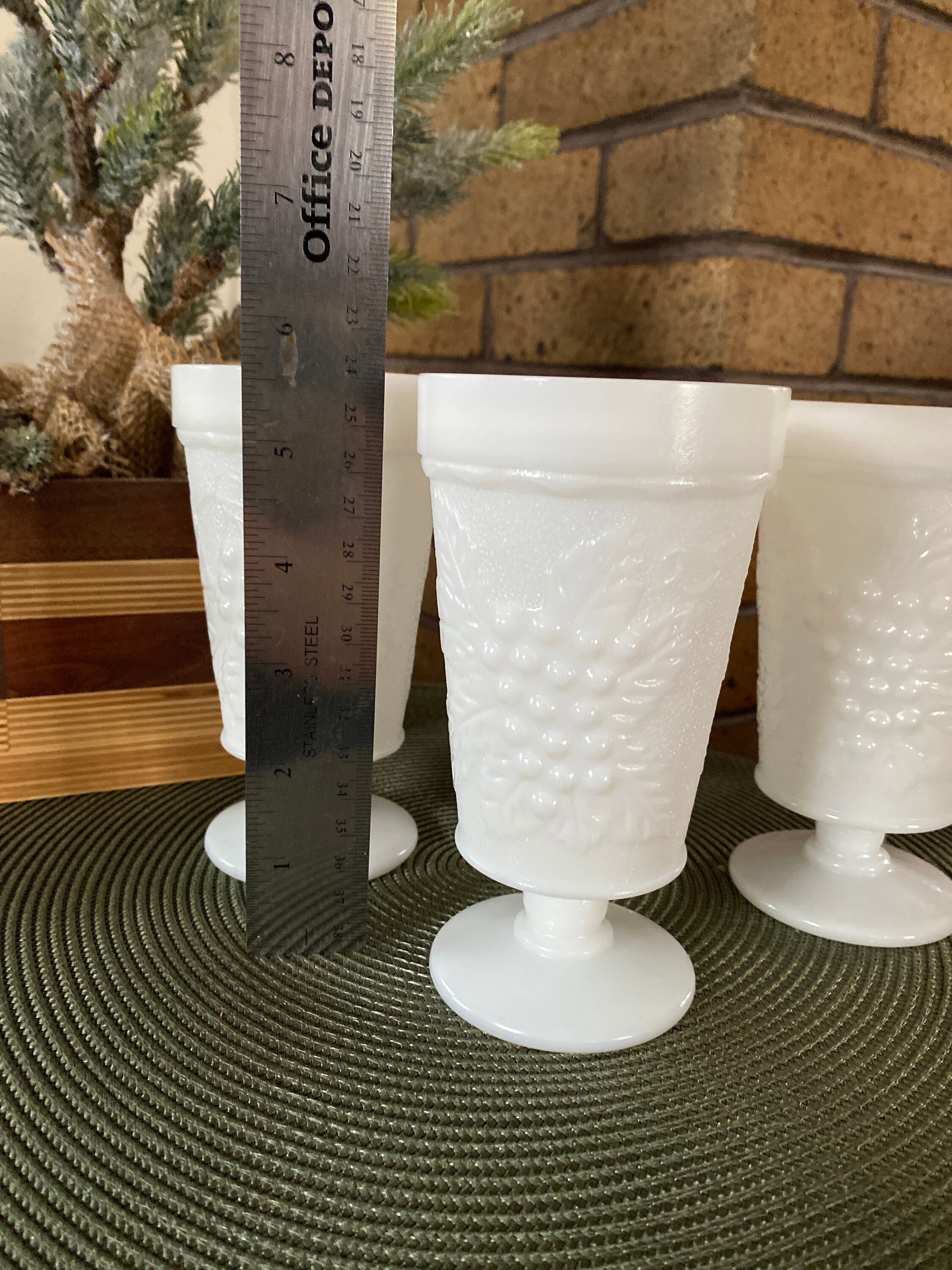 Milk Glass Grape Pattern Value