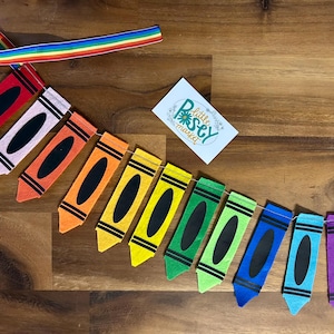 Rainbow Crayon Garland