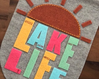 Lake Life - Felt Banner