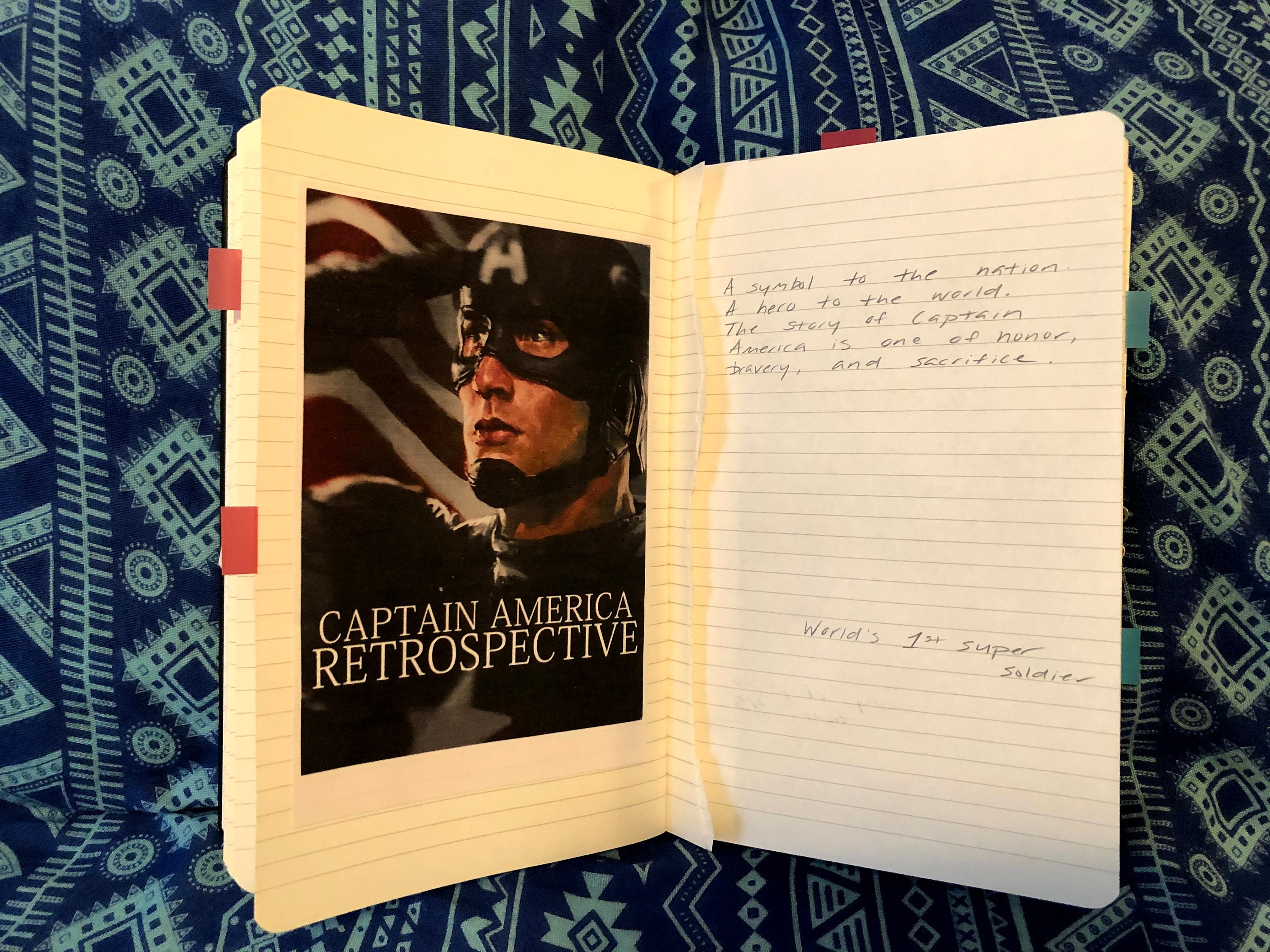 Bucky Barnes' Memory Notebook from Captain America Civil Etsy