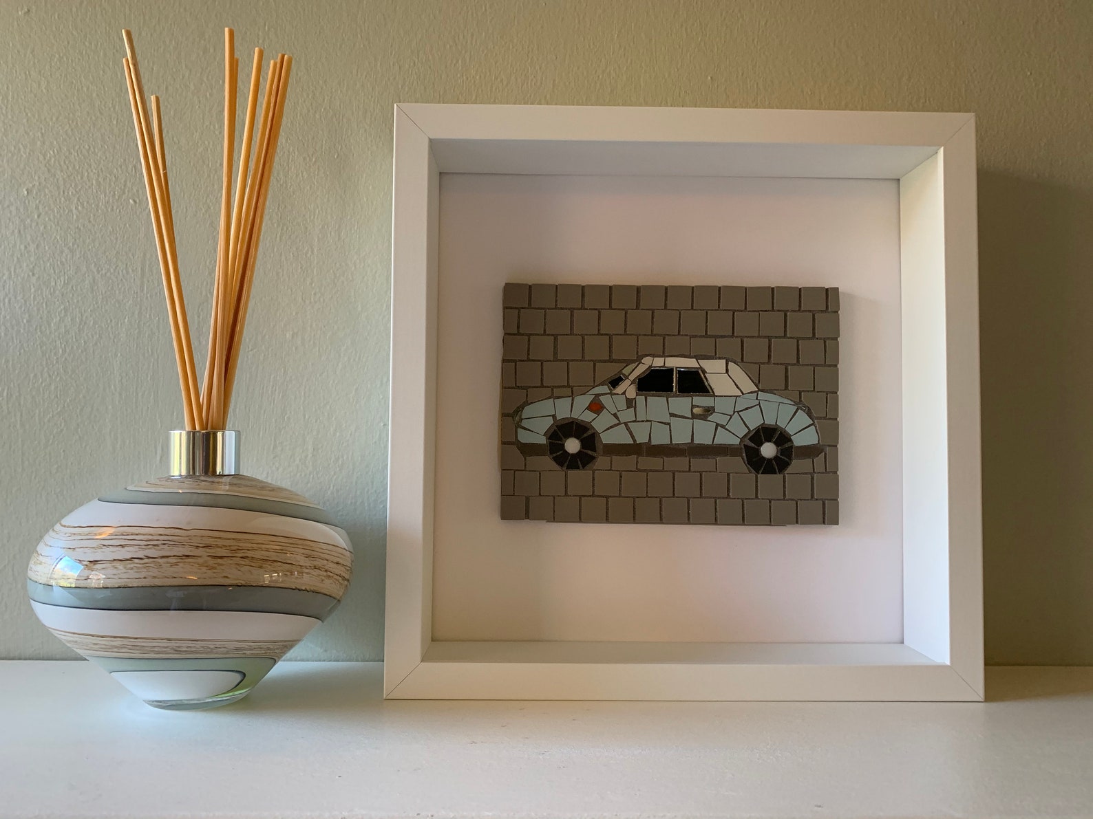 Nissan Figaro Car Mosaic Wall Art Etsy UK