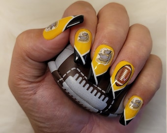 Kickoff Custom Set | Press On Nails | Football Nails | Customizable Sports Team | Personalization Needed