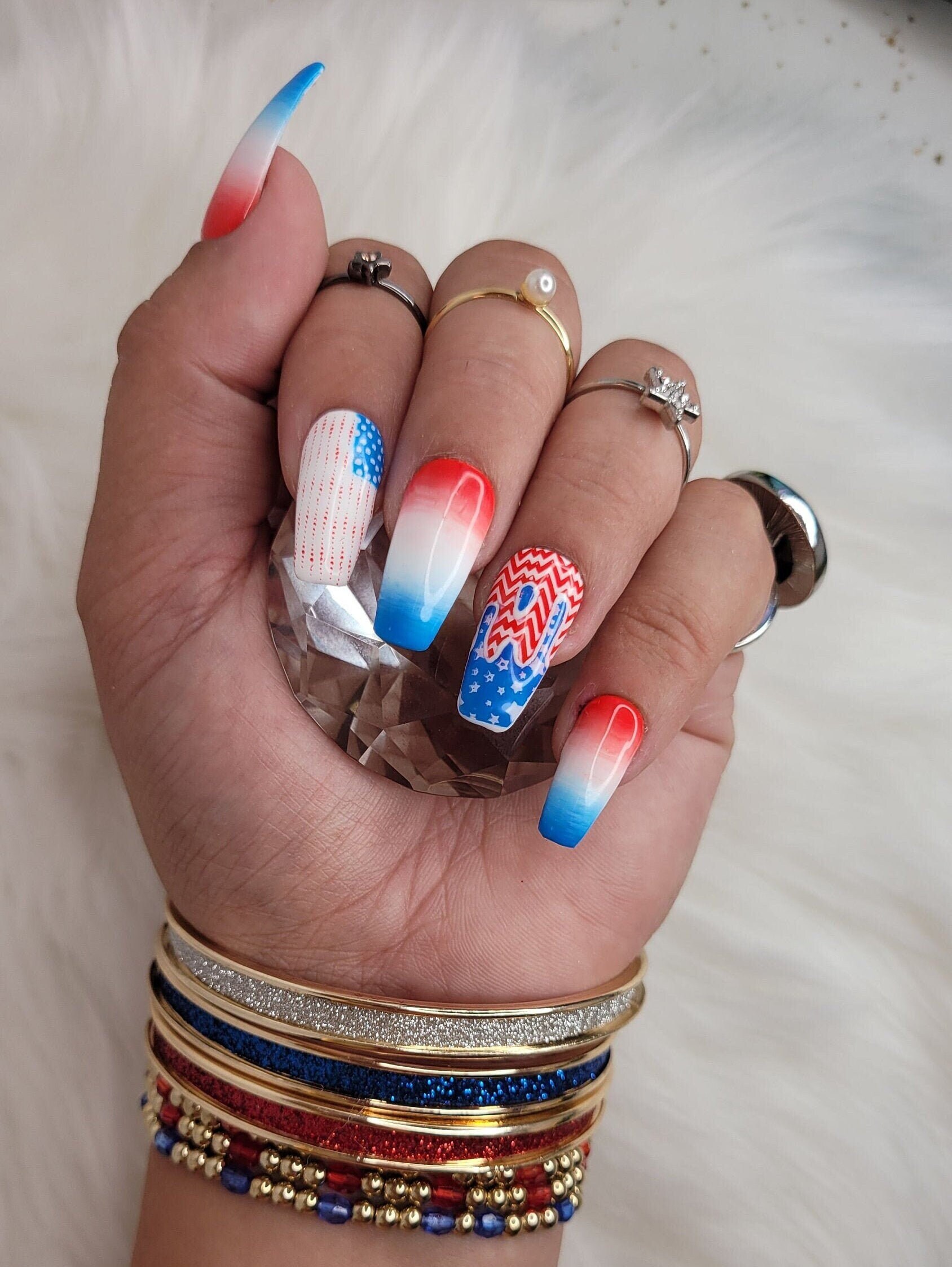 4th of July Nails - Etsy 4th-of-july-nails-etsy