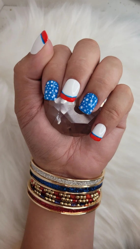 stars and stripes nail designs