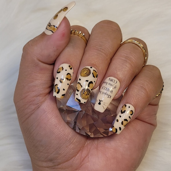 Khajiit Has Wares Set | Press On Nails | Skyrim Nail Art | Elder Scrolls Themed