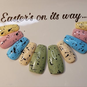 Robin's Nest Set Press On Nails Easter Themed Nail Art Robin's Egg Candy image 2