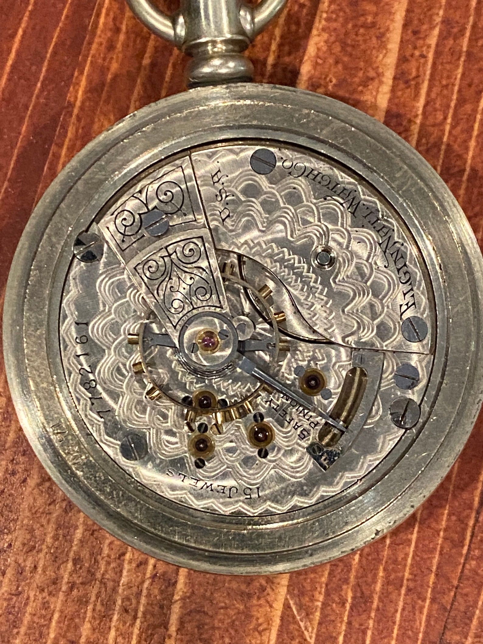 Sterling Silver 1899 Elgin 15 Jewels Open Face Pocket Watch Etsy