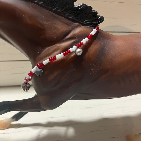 Breyer horse rhythm beads for 1:9 scale model horse, model horse tack, realistic miniature, jingle bracelet