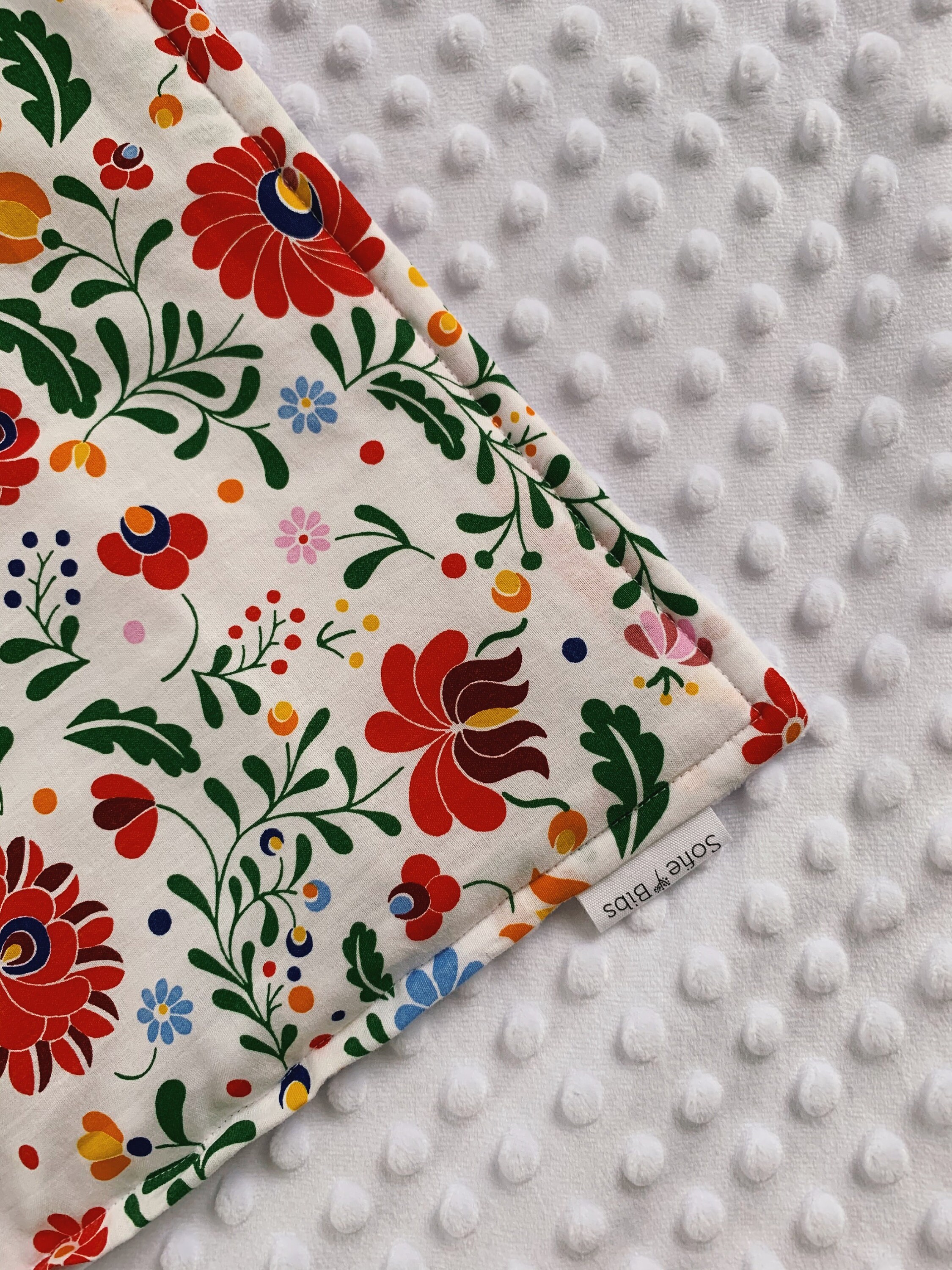 Hungarian Folk Baby Blanket Minky Etsy India