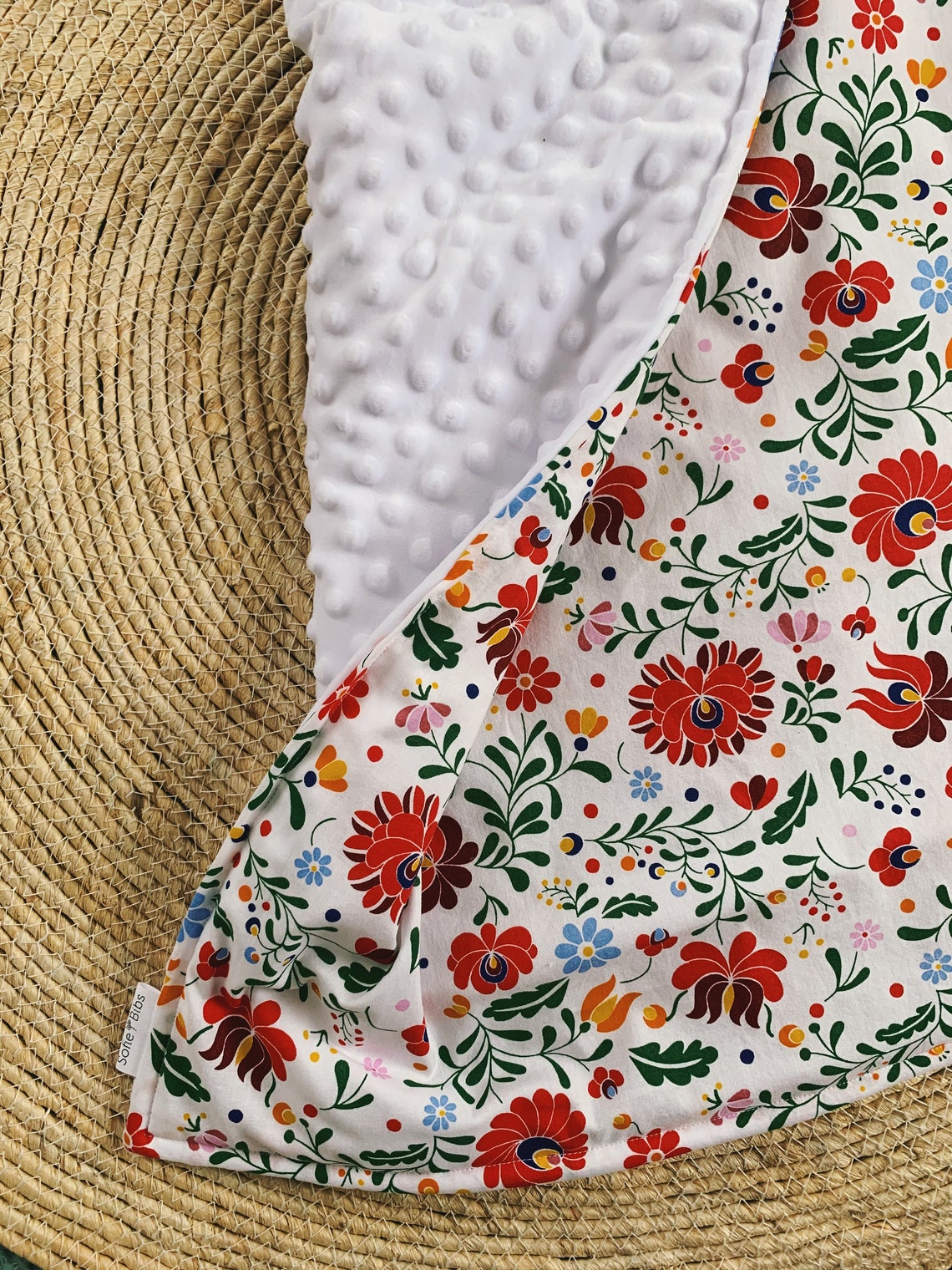 Hungarian Folk Baby Blanket Minky Etsy India