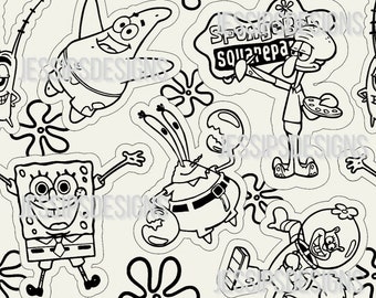 Bikini Bottom Tumbler Burst SVG