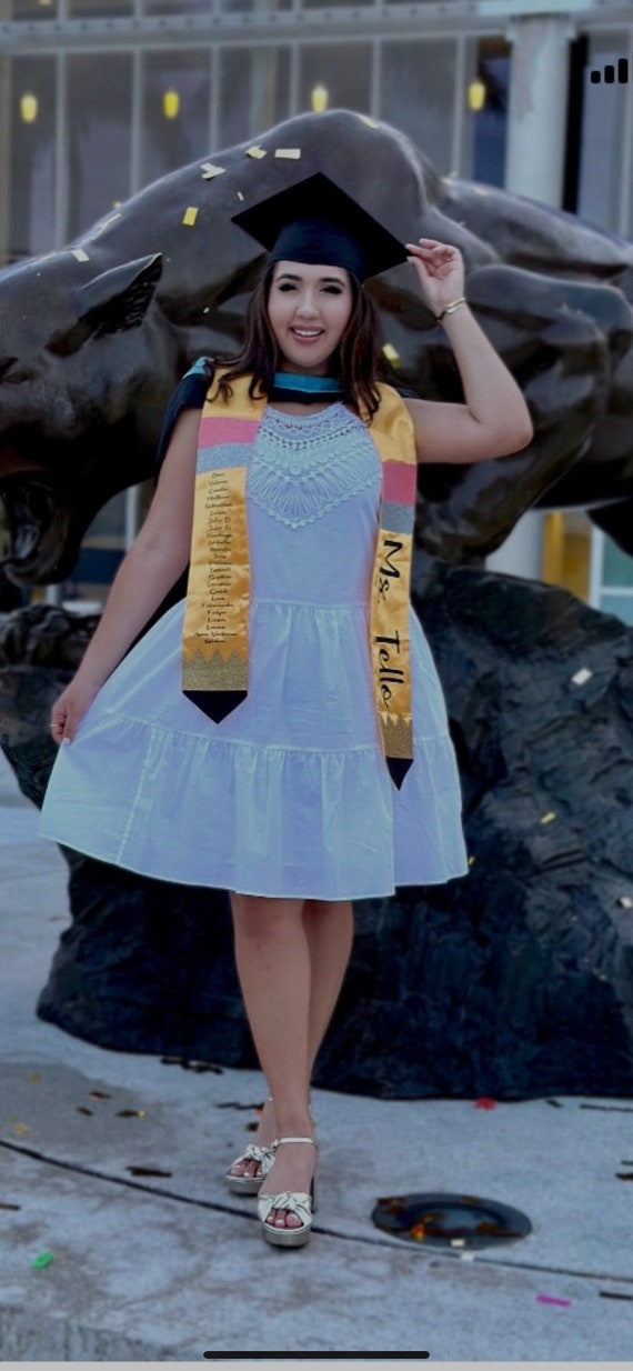 Pencil Teacher Graduation Stole - Etsy