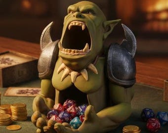 Orco Tragador de Dados – Juego de rol de fantasía de mesa con torre y DnD como regalo