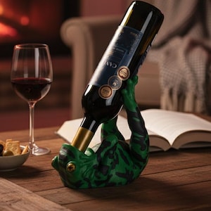 The Tipsy Frog – Wine Bottle Holder & Countertop Display”