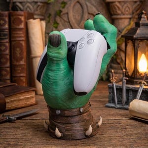 Orc Controller Holder – Fantasy Gaming Stand for Xbox, PS5 & PC