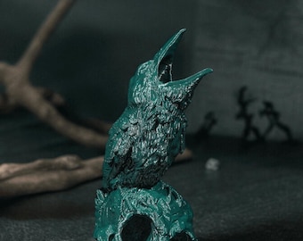 Raven Dice Tower – Skull and Crow Roller for DND & Tabletop Games