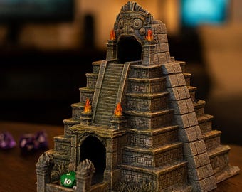 Temple of Fate Dice Tower RPG Accessory for Dungeons and Dragons Tables