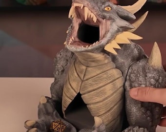 Torre de dados de dragón, dados de mano de dragoncito, decoración para juegos de rol