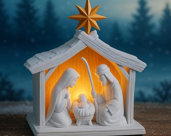 Star of Bethlehem — Illuminated Nativity Scene Lamp