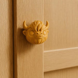 Cow Cabinet Knob – Farmhouse Animal Drawer Pull, Rustic Kitchen Hardware