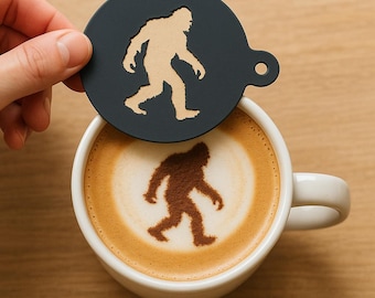 Cryptid Coffee Stencil Set, 6 Latte Art for Baristas