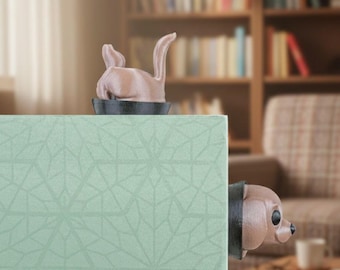 Hellbraunes Hündchen Lesezeichen, Geschenk für Hundeliebhaber, Lese Accessoire, Bücherwurm Dekor