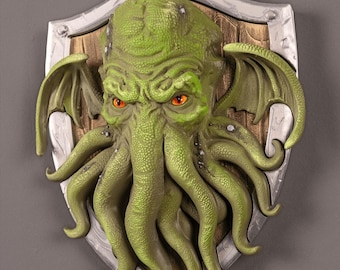 Cthulhu Wandhalterung Plaque Lovecraftian Octopus Trophy Gothic Home Decor