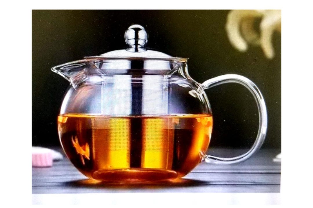 Tea Pot Raya RAYA Borosilicate Glass Tea Pot. All Glass Pot Except Lit. Looks Very ...
