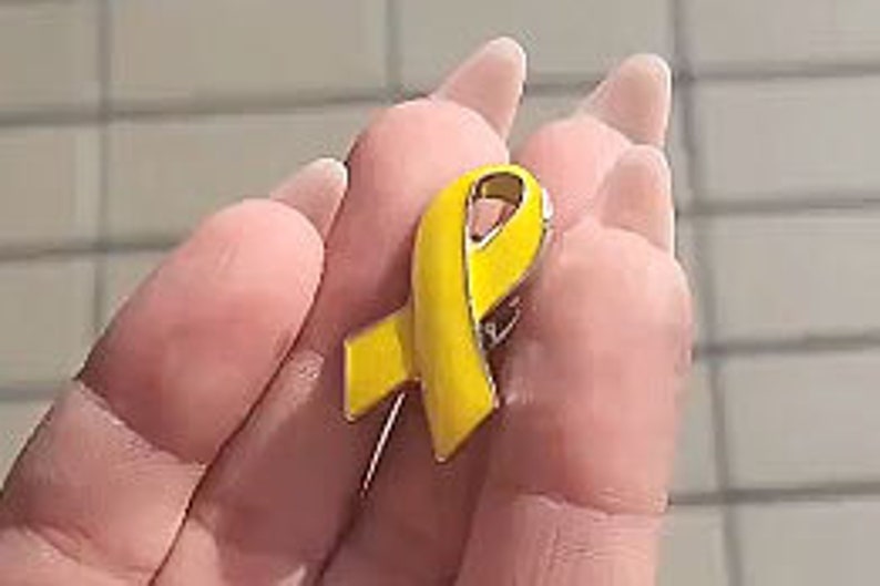 Yellow Ribbon Pin | Bring them home | Free the hostages from Gaza