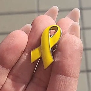 Yellow Ribbon Pin | Bring them home | Free the hostages from Gaza