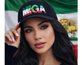 Haga que Irán vuelva a ser grande Gorras Black Trump Maga MIGA América Estados Unidos América Libertad FAFO D.O.G.E. Teherán Mullaha Ayatolla Persia Shah Rezeh Pahlavi