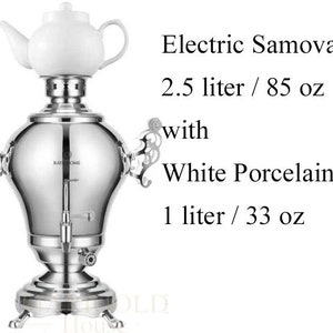 Shop RAYA Glass Electric Tea Maker, Large Glass Persian Electric Samovar