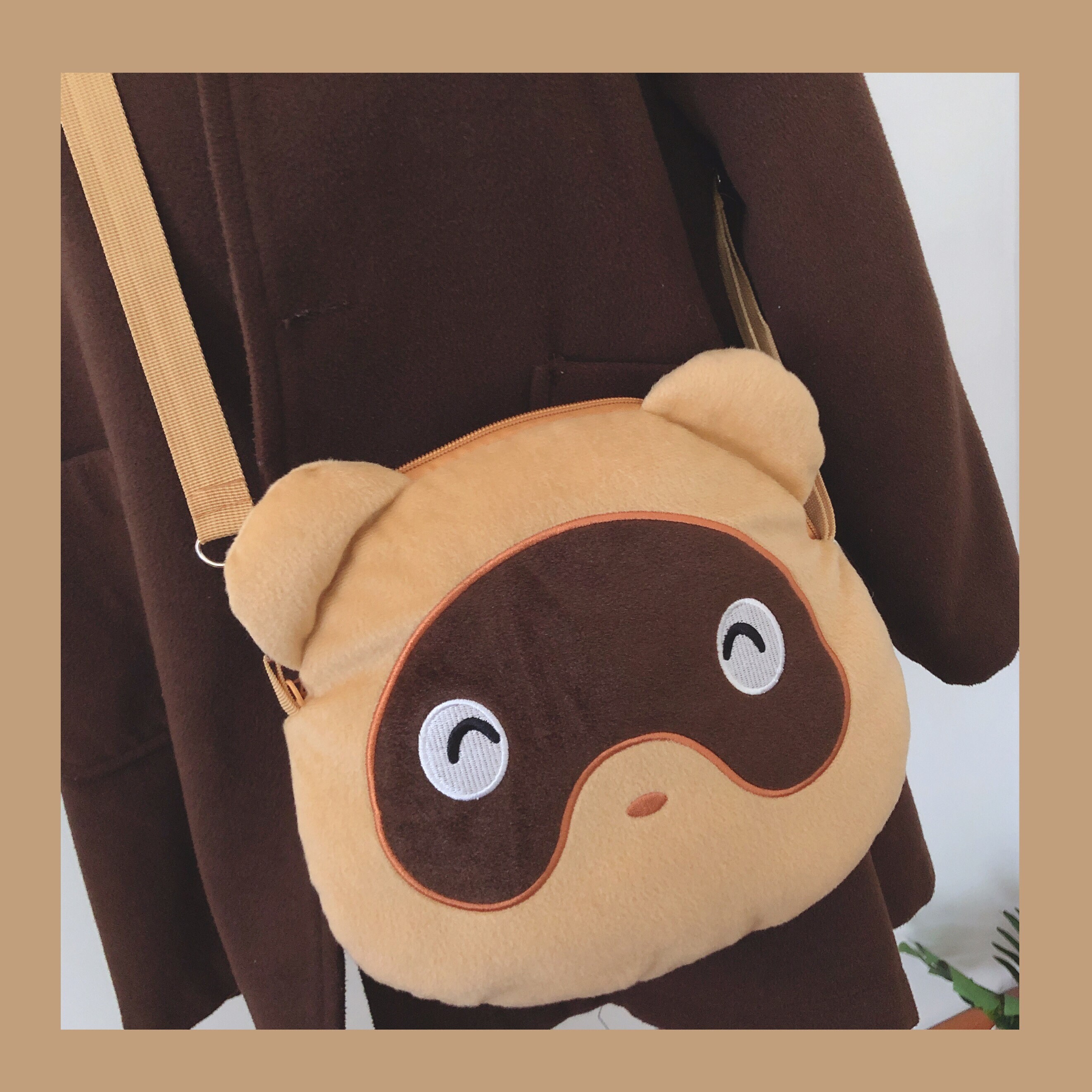 Raccoon Bag Cute Animal Purse Tom Nook Crossbody Bag ACNH Bag Etsy