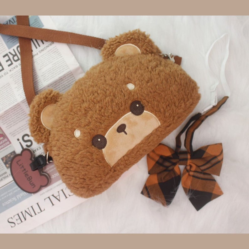 Bear Purse Cute Animal Purse Teddy Bear Gift Crossbody Small Etsy