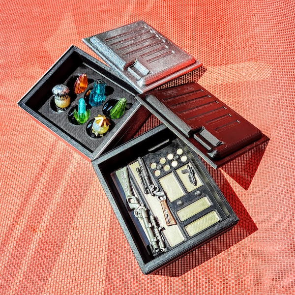 Storage Crate - 3.75 Inch 1:18 Scale Crate with Kyber Crystal & TVC Inserts