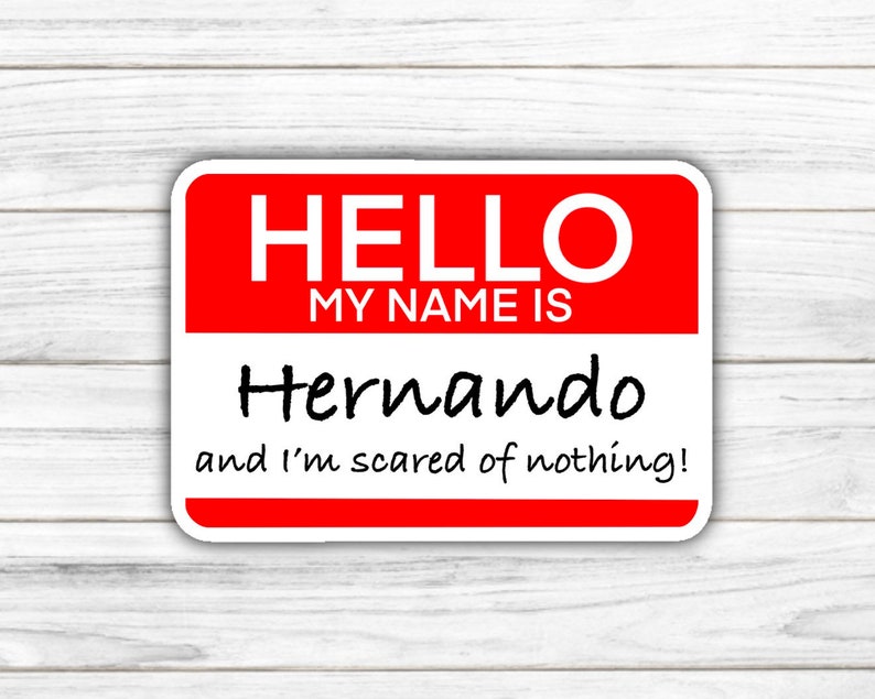 Disney's Encanto Bruno Quote 'I'm Hernando and I'm scared of nothing!' Sticker 