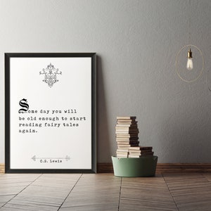 C.S. Lewis,  Book Quotes, Wall Art, Home Decor, Inspiring Quotes, Vintage Art, Minimalist Art, Literary Art, Print